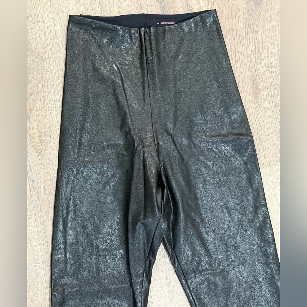 Commando Size Medium Stretch Leather Black Flared… - image 3